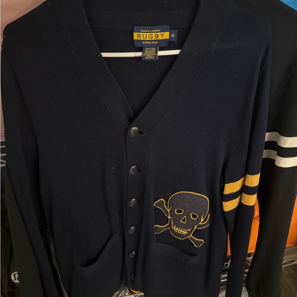 Ralph Lauren Other - Ralph Lauren Rugby navy skull cardigan
